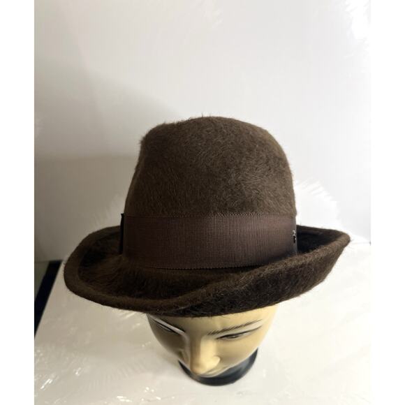 Helen Kaminski Australia Hat Mocha 100% Rabbit Fur Felt Woman's One Size Trilby - Picture 12 of 16